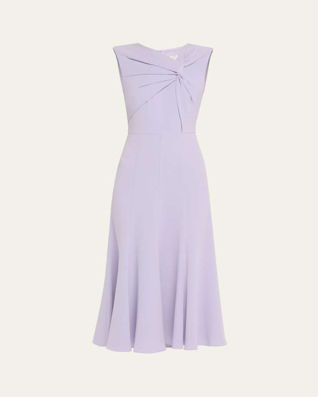 Sleeveless Light Cady Midi Dress
